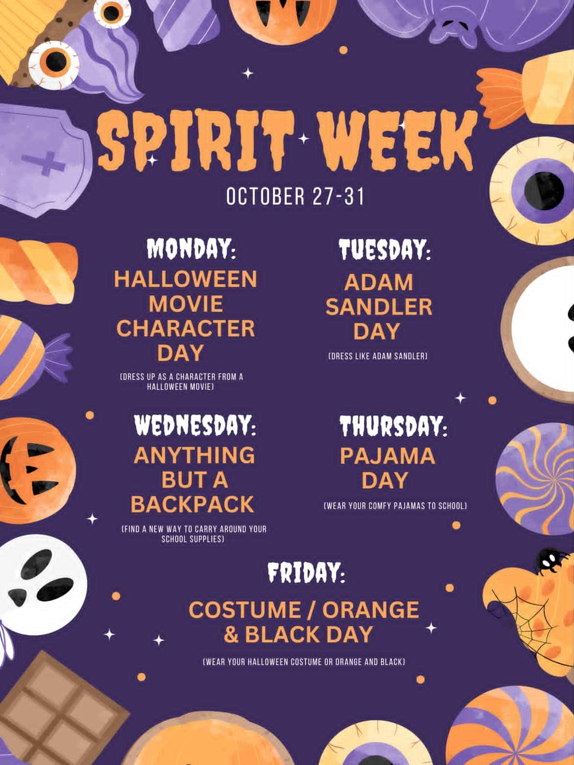 Spirit Week October 2025